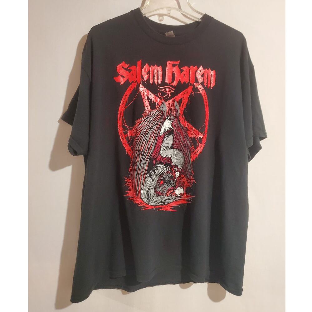 Salem Harem Pentagram Vulture Feast Short Sleeve T-Shirt Mens Adult Size XL Rare